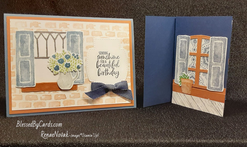 Fun Fold pinwheel Card-Make it Monday #53 – Blessed By Cards w/Renae Novak