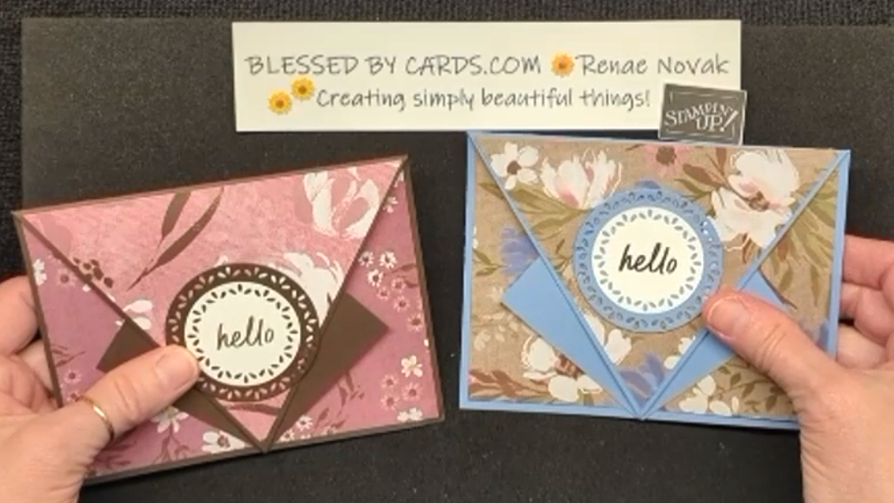 Weekly Wednesday #41 Fun Fold Arrow Card – Blessed By Cards w/Renae Novak